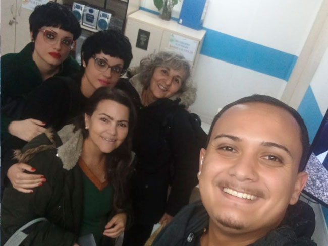 Estudantes do 5º semestre do curso de Serviço Social 
