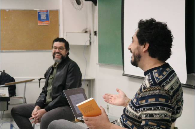 Professores Thiago Rodrigues e Pablo Godoy palestram sobre tecnologia e educação