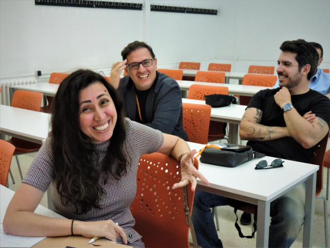 Participantes da mesa com a Prof.ª Dr.ª Carla Montuori