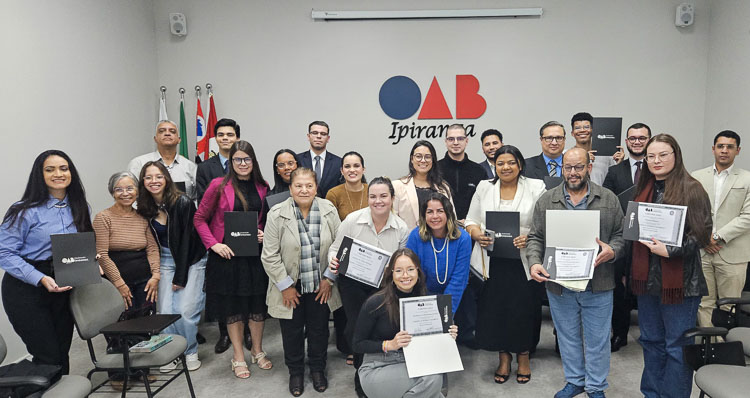 Membros da Comissão de Acadêmicos de Direito da OAB Ipiranga