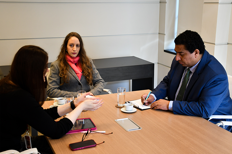 Representantes das Instituições se reúnem na seda da Fundação São Paulo.