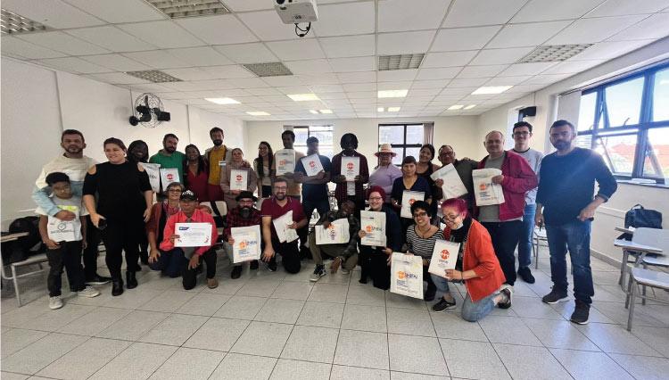 Confraternização do projeto Língua Portuguesa e Cultura Brasileira para Imigrantes e Refugiados