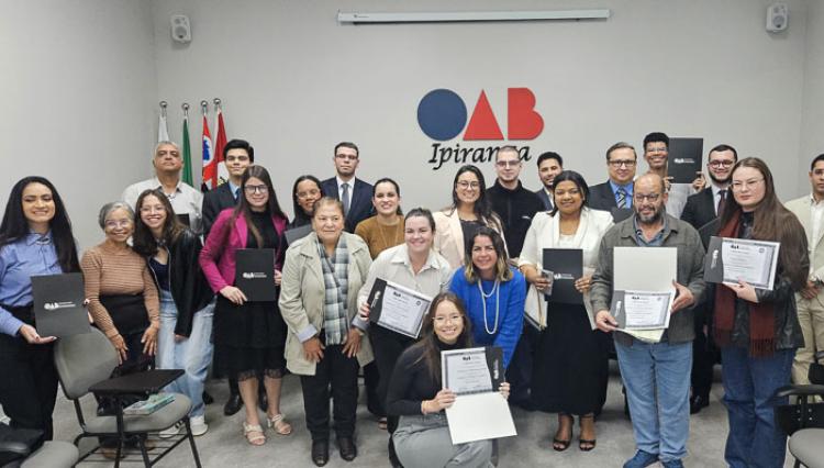 Novos membros da Comissão de Acadêmicos de Direito da OAB Ipiranga